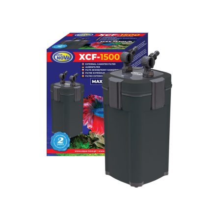 AquaNova XCF-1500 külső szűrő - töltettel és 9W UVC lámpával