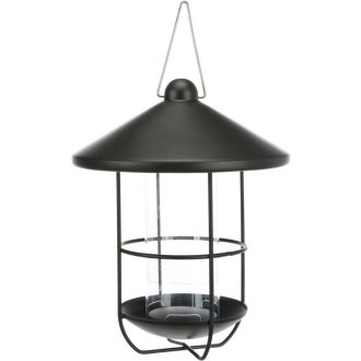 Madáretető 19x26cm - fekete fém