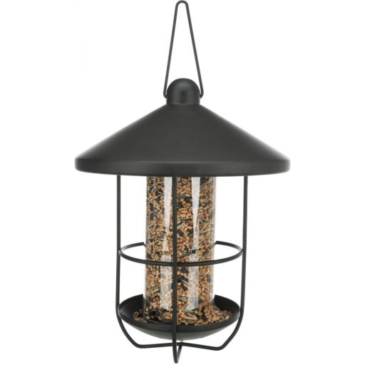 Madáretető 19x26cm - fekete fém