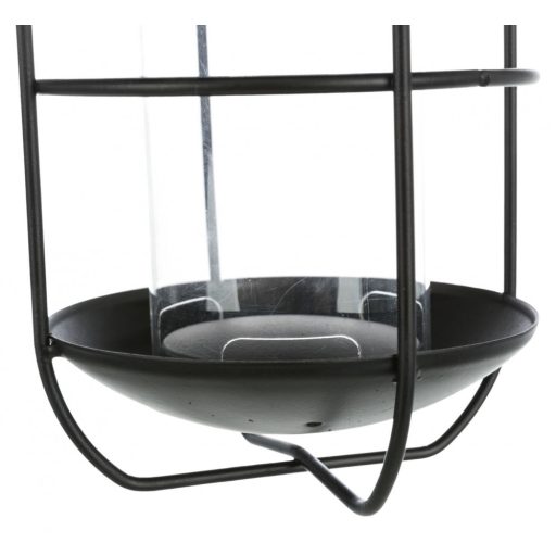 Madáretető 19x26cm - fekete fém