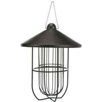 Faggyúgolyó tartó 19x24cm - fekete fém