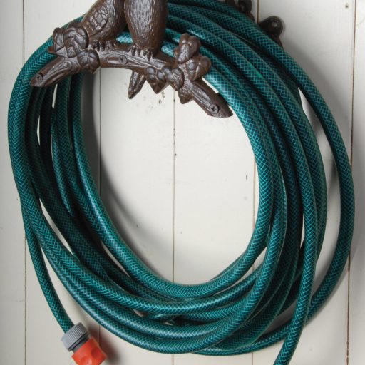 Öntöttvas tömlőtartó - madaras - 25x19cm