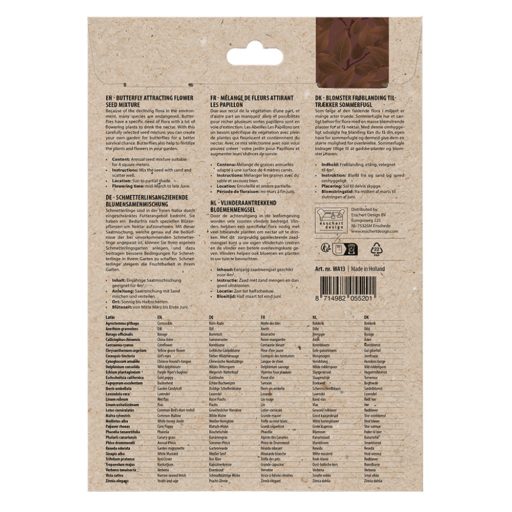 Virágmag keverék pillangóknak - 4m2