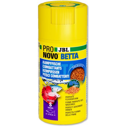 JBL ProNovo Betta Grano S 100ml - akváriumi haltáp