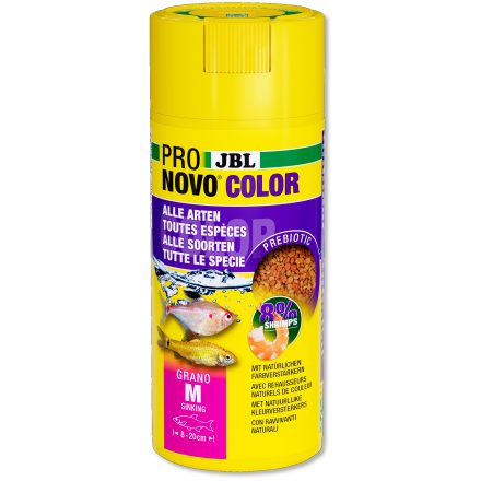 JBL ProNovo Color Grano M 250ml - akváriumi haltáp