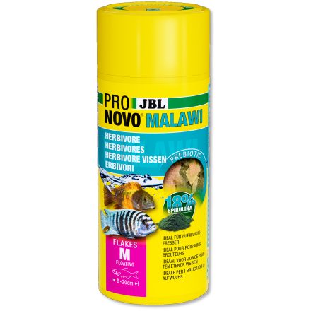 JBL ProNovo Malawi 250ml Flakes M - lemezes akváriumi haltáp