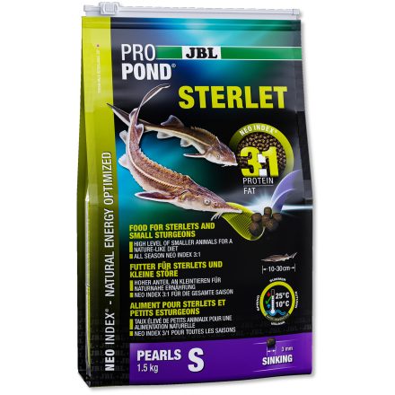 JBL PROPOND STERLET S 1,5kg tokhaltáp - 3l