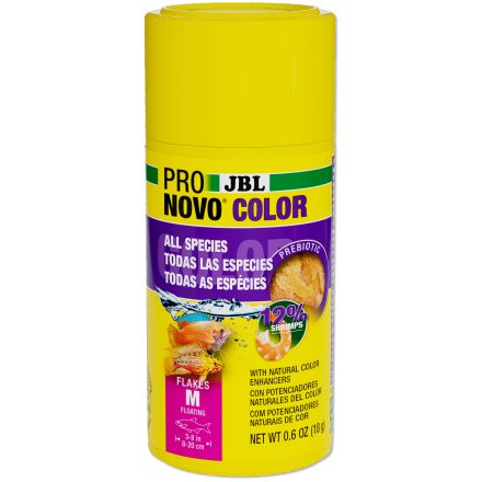 JBL ProNovo Color Flakes M 100ml - akváriumi haltáp