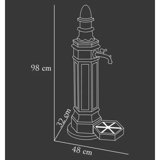 Róma kerti kút - Gránit