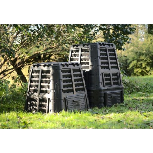 Kerti komposztáló - 1000 literes - fekete műanyag