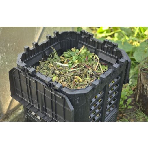 Kerti komposztáló - 360 literes - fekete műanyag