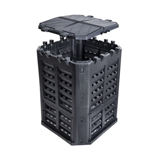 Kerti komposztáló - 480 literes - fekete műanyag