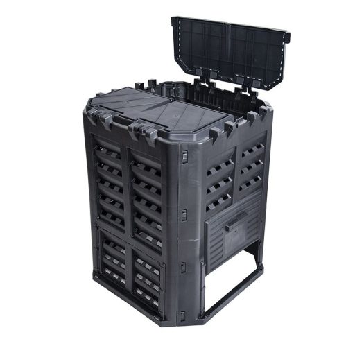 Kerti komposztáló - 480 literes - fekete műanyag