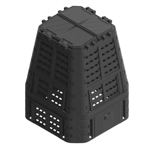 Kerti komposztáló - 740 literes - fekete műanyag