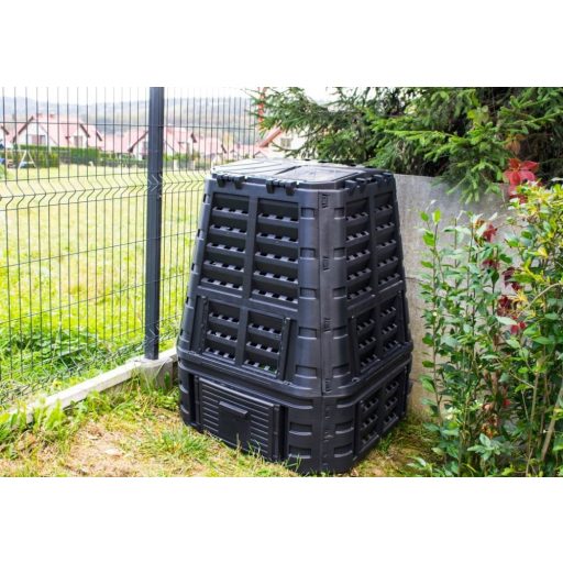 Kerti komposztáló - 740 literes - fekete műanyag