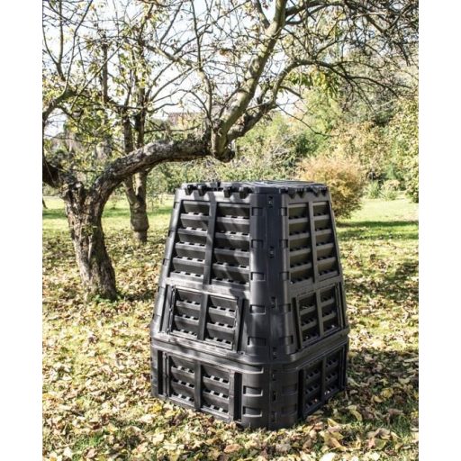 Kerti komposztáló - 740 literes - fekete műanyag