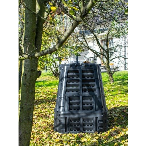 Kerti komposztáló - 740 literes - fekete műanyag