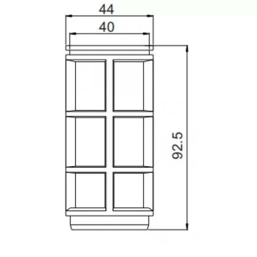 Acélhálós szűrő 3/4" KK