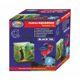 AquaNova Nano akvárium szett 10l - fekete