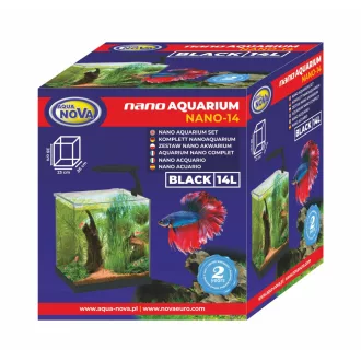 AquaNova Nano akvárium szett 14l - fekete