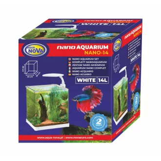AquaNova Nano akvárium szett 14l - fehér