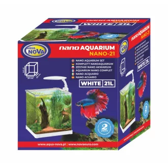 AquaNova Nano akvárium szett 21l - fehér