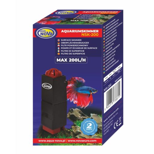 Aqua Nova NSK-200 akváriumi vízfelszín szűrő