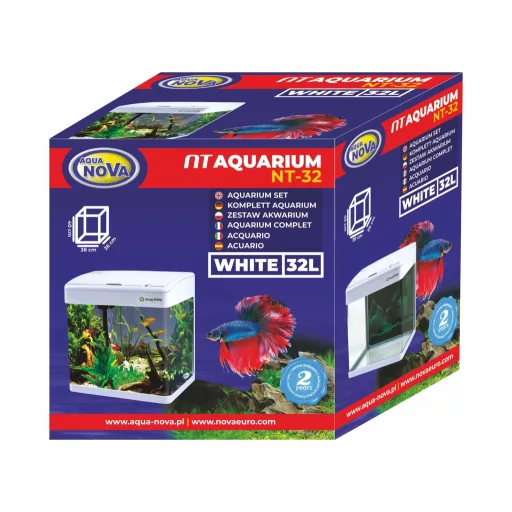 AquaNova Nano akvárium szett 32l - fehér