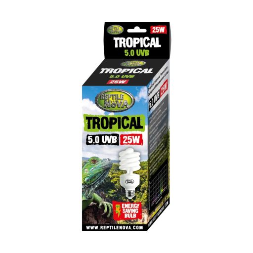 Reptile Nova Tropical UVB 5.0 energiatakarékos terrárium izzó - 25W E27