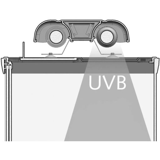 Ferplast Exploralight terráriumi lámpatest - T8 - 2x18W foglalat