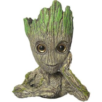   Baby Groot buborékoló akváriumi dekoráció - 11x8,5x14,5cm