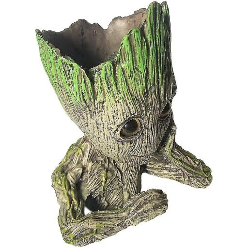 Baby Groot buborékoló akváriumi dekoráció - 11x8,5x14,5cm