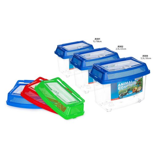 Happet műanyag tartály Fauna Box 2,5 literes - 23x14x18cm - szállítódoboz