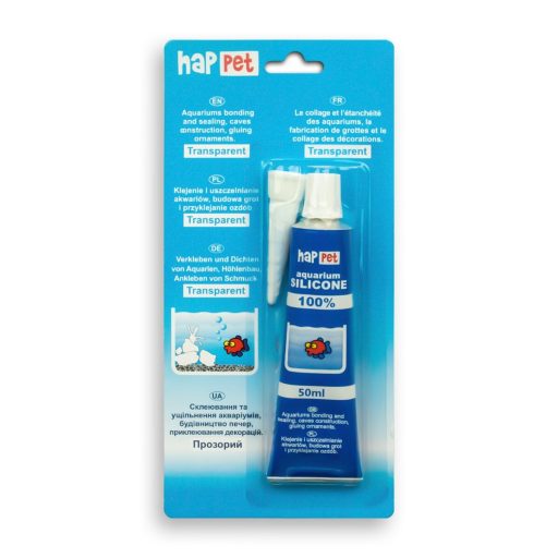 Happet szilikonos ragasztó akváriumhoz 50ml - színtelen
