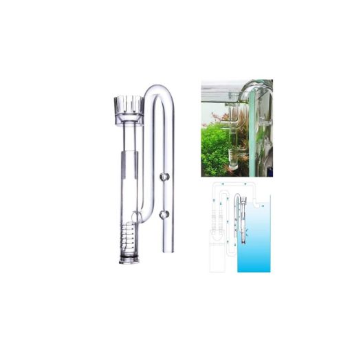 ISTA befolyó üveg pipa felszínszűrővel akváriumi külső szűrőhöz - 12mm mini