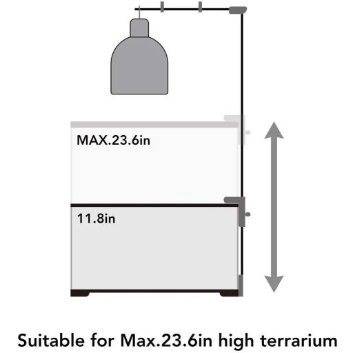 Repti-Zoo terrárium lámpatartó állvány - dupla