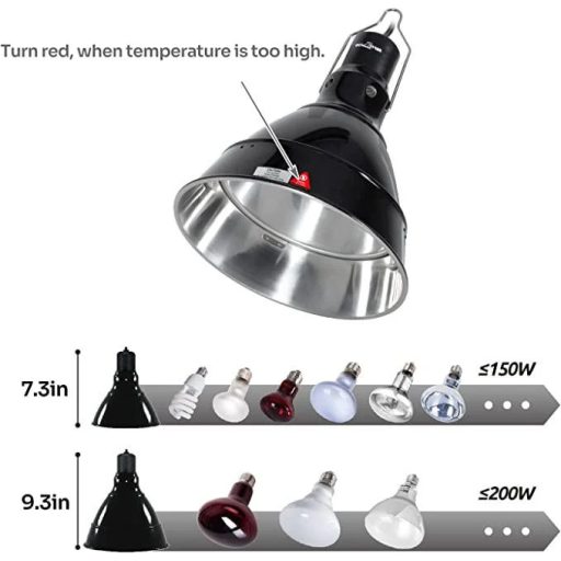 Repti-Zoo terrárium lámpabúra bővítőszoknyával- 16-21cm E27 - max. 200W