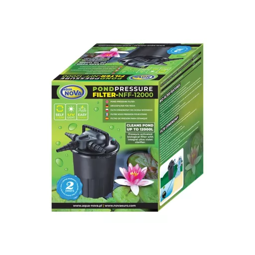 Aqua Nova NFF-12000 kerti tó nyomásszűrő + UVC 24W