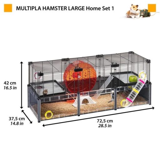 Ferplast Multipla Hamster Large - Hörcsög - egér ketrec és terrárium - 107x37x42cm