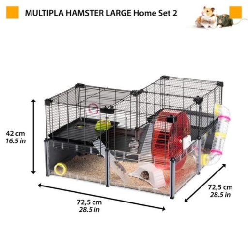 Ferplast Multipla Hamster Large - Hörcsög - egér ketrec és terrárium - 107x37x42cm