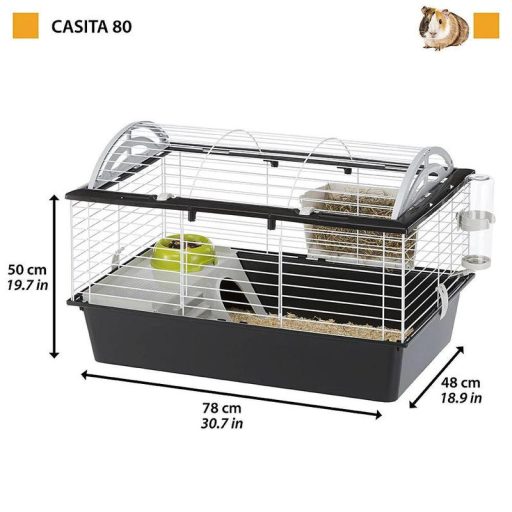 Ferplast Casita 80 - Törpenyúl és tengerimalac ketrec - 78x48x50cm