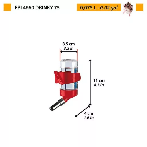 Ferplast Drinky 75 - rágcsáló itató 75ml