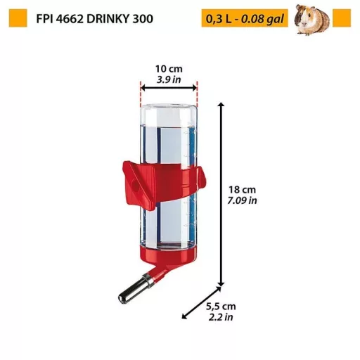 Ferplast Drinky 300 - rágcsáló itató 300ml