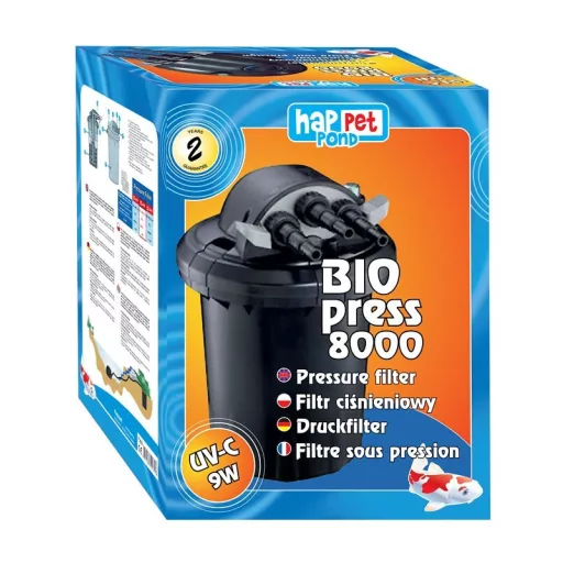 Happet BioPress 8000 kerti tó nyomásszűrő + UVC 9W