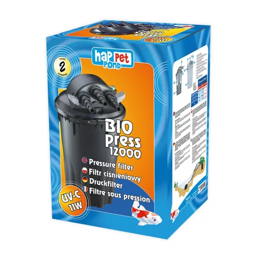 Happet BioPress 12000 kerti tó nyomásszűrő + UVC 11W