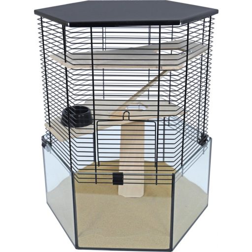 Inter-Zoo Aqua HEXO - Hörcsög - egér ketrec és terrárium - 42x42x53cm
