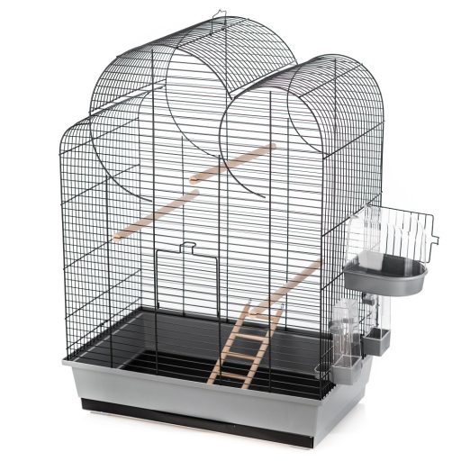 Inter-Zoo Eliza Black madárkalitka teljes felszereléssel - 54x34x75cm