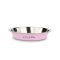 Happet - rágcsáló etető - itató tálka fém - rózsaszín 300 ml