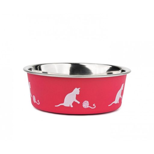 Happet - rágcsáló etető - itató tálka fém - magenta 240 ml