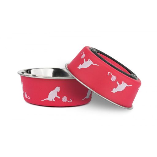 Happet - rágcsáló etető - itató tálka fém - magenta 240 ml